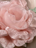 Close-up of a pink floral arrangement with soft focus