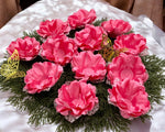 Pink Flowers  Unique Event Decor & Guests' Favors. Personalized Decor