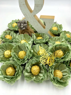 Sage Green Flowers Wedding Centerpieces