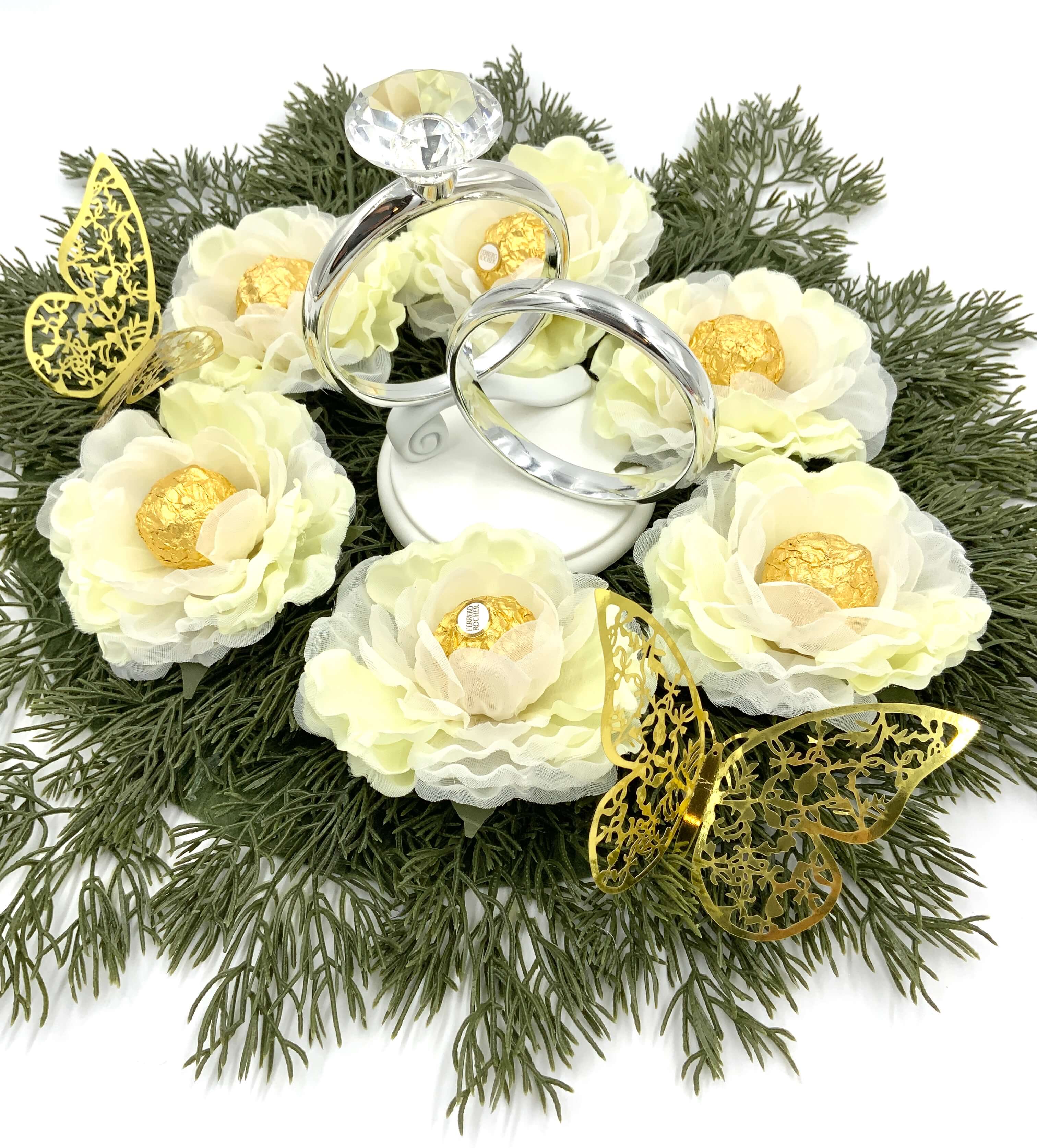 Delicate Yellow Flowers For Bridal Or Baby Shower Decor. Unique and Inexpensive Party Favors
